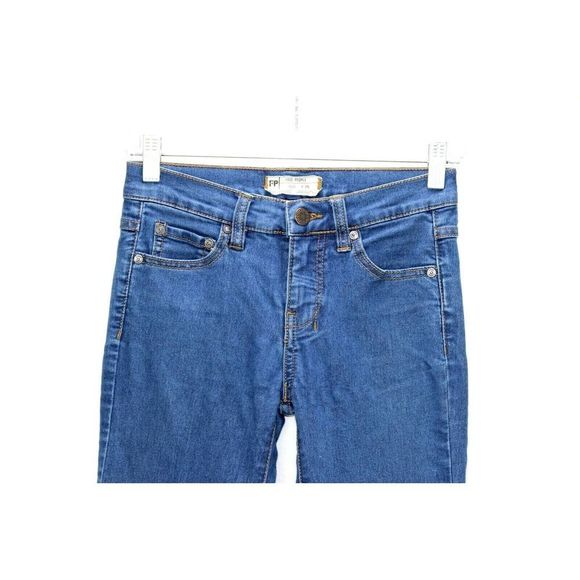 FREE PEOPLE Women's Boot Cut Jeans Size 25 Medium Wash Stretch - Picture 2 of 10